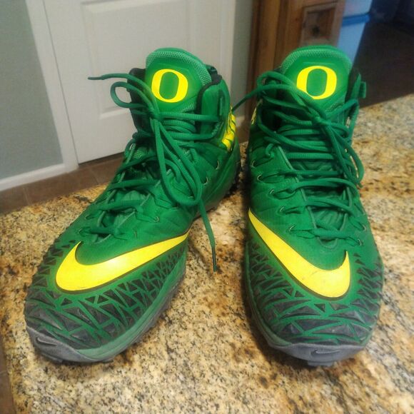 PROMO Oregon Ducks Nike Force Savage Shark Men's Rubber Football Cleats US 15 - Picture 3 of 12